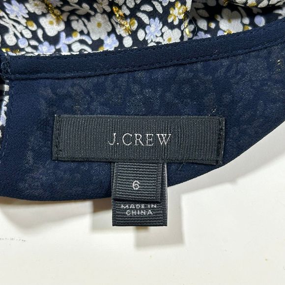 J Crew Silk Blend Floral Blouse Womens 6 - Picture 5 of 9